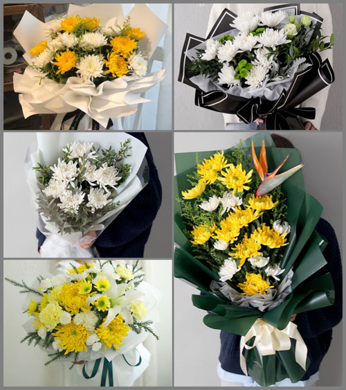 贵州六盘水盘县鸡场坪镇罩子河村白事花束代送